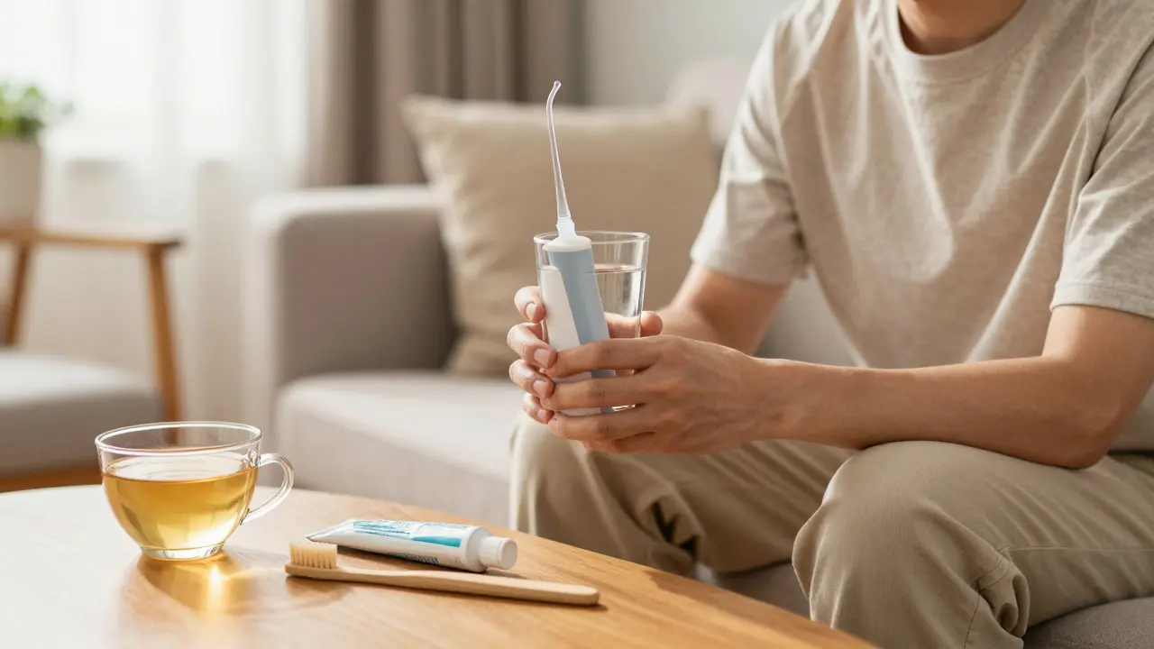 Pacient se stará o ústní hygienu doma po zákroku