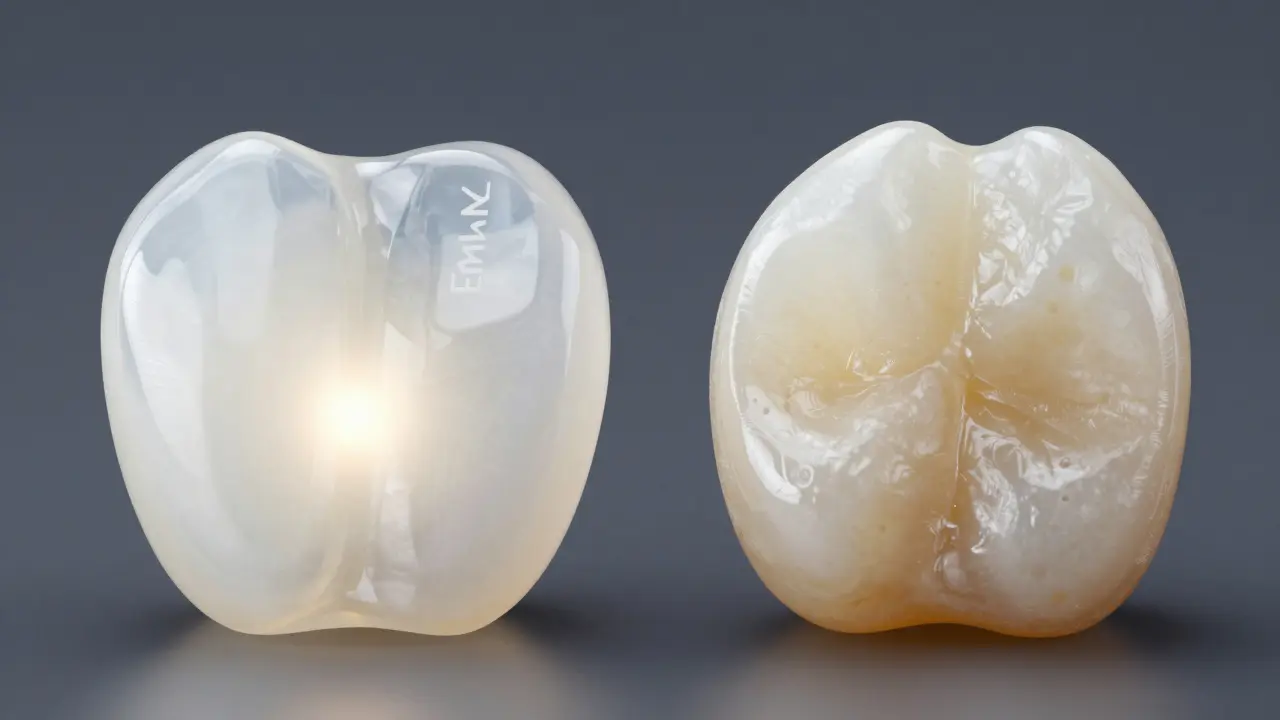Srovnání odolného porcelánu a kompozitního materiálu zubních fazet