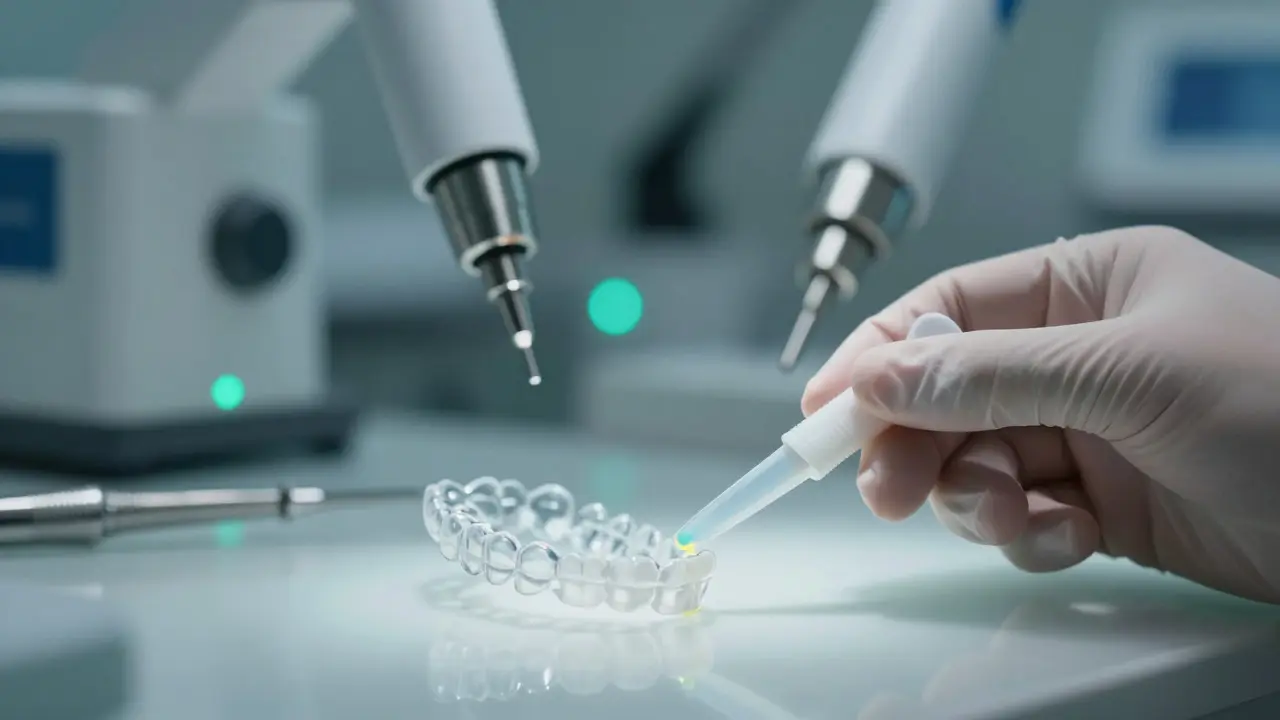 Budoucí technologie stomatologie: bio-gel a transparentní alignery v laboratoři