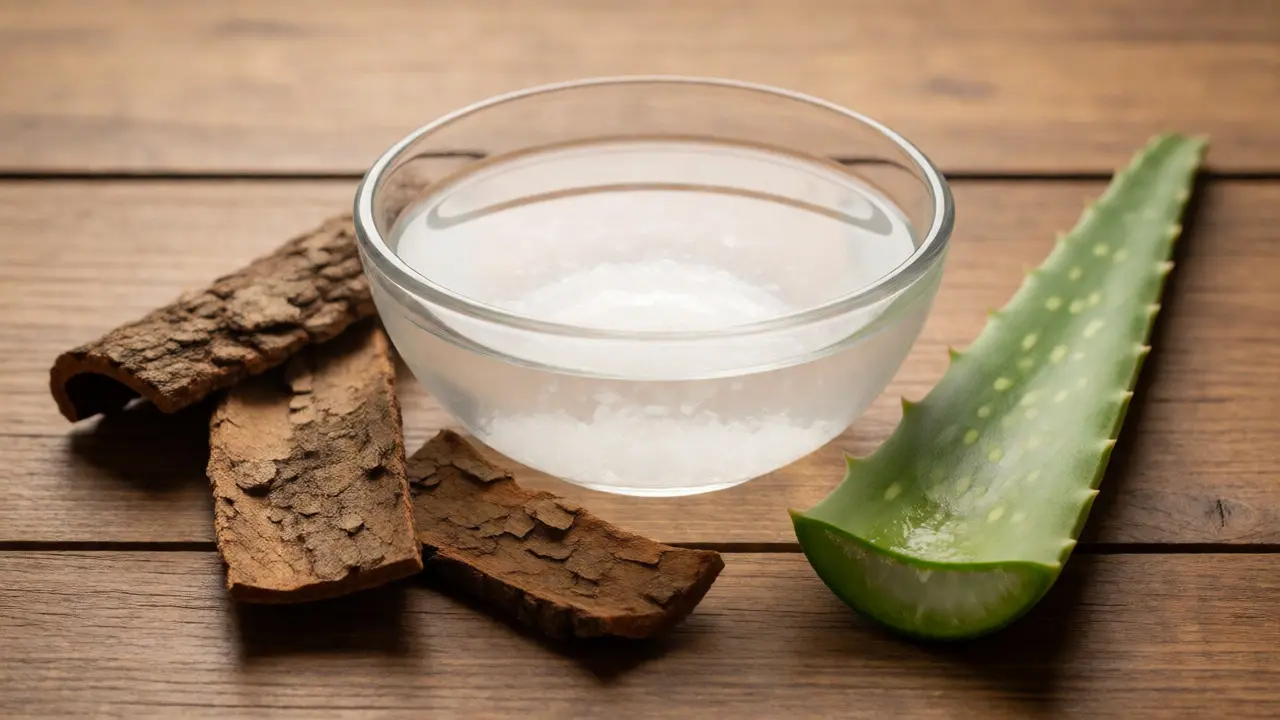 Domácí léky na dásně: solná voda, dubová kůra a aloe vera