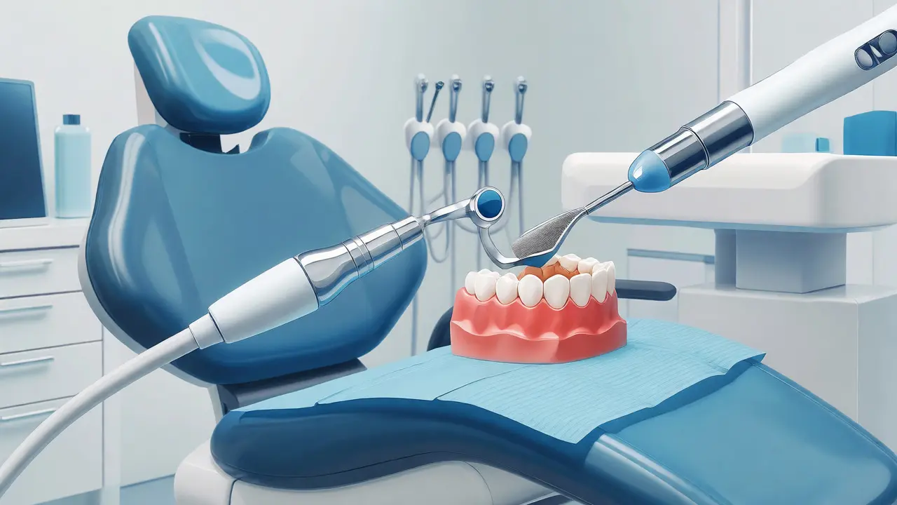 Profesionální dentální péče o dětské zuby pomocí ultrazvuku